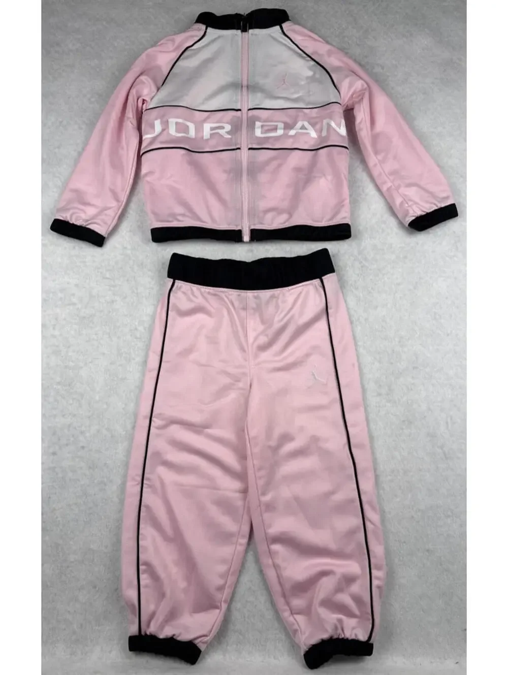 Jordan 18M Girls Pink Tracksuit‎ Set Full Zip Jacket Jogger Pants 2PC NWT